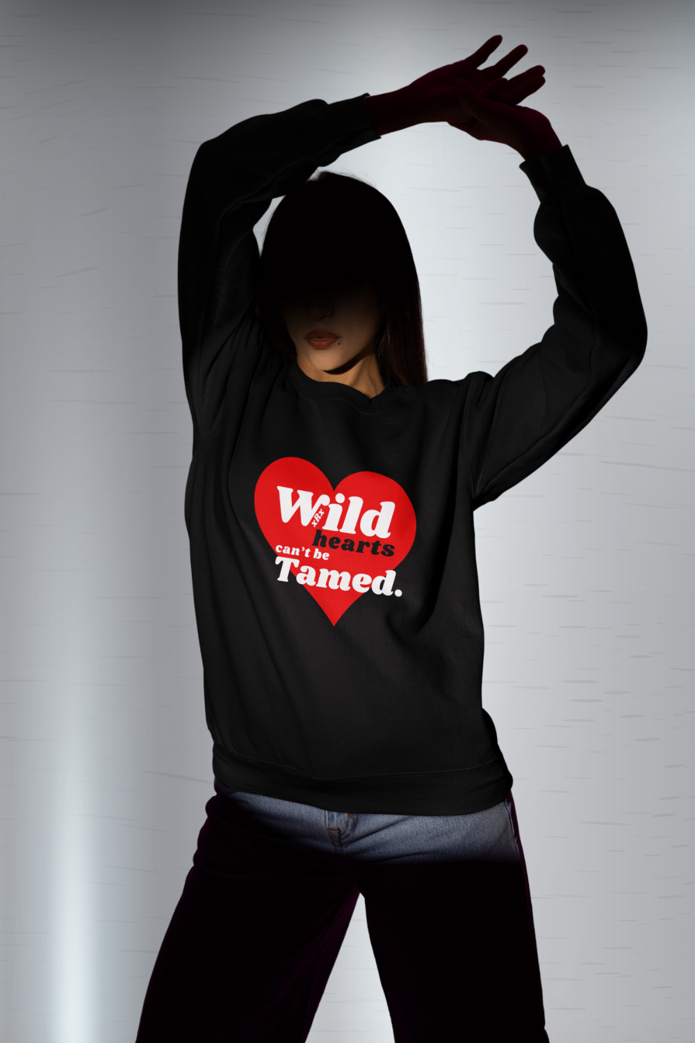 Wild Hearts Organic Raglan Sweatshirt