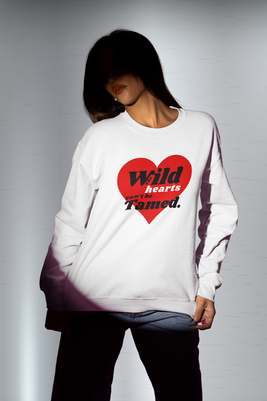 Unisex organic raglan sweatshirt in WHITE