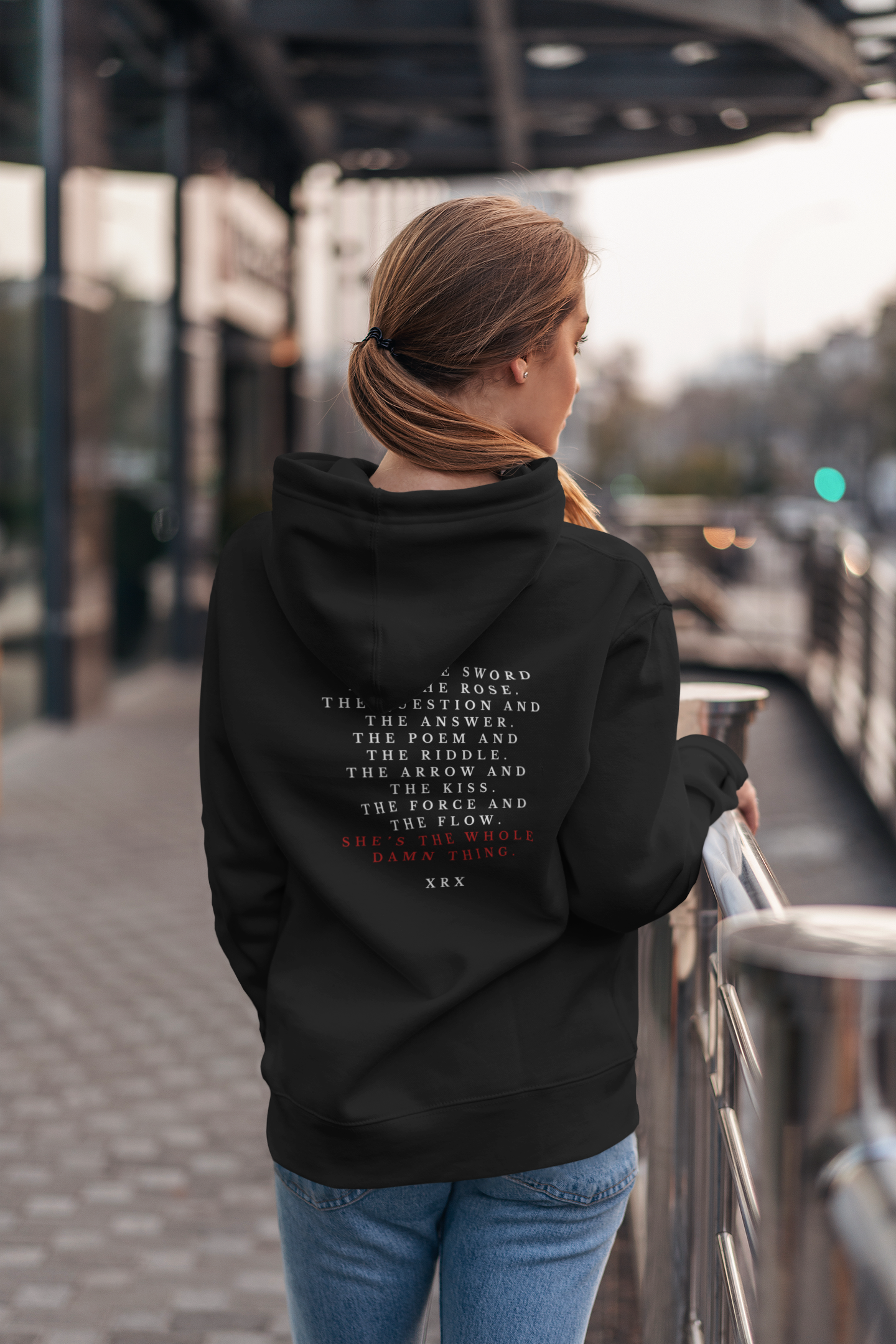 The Whole Damn Thing Unisex Hoodie in BLACK