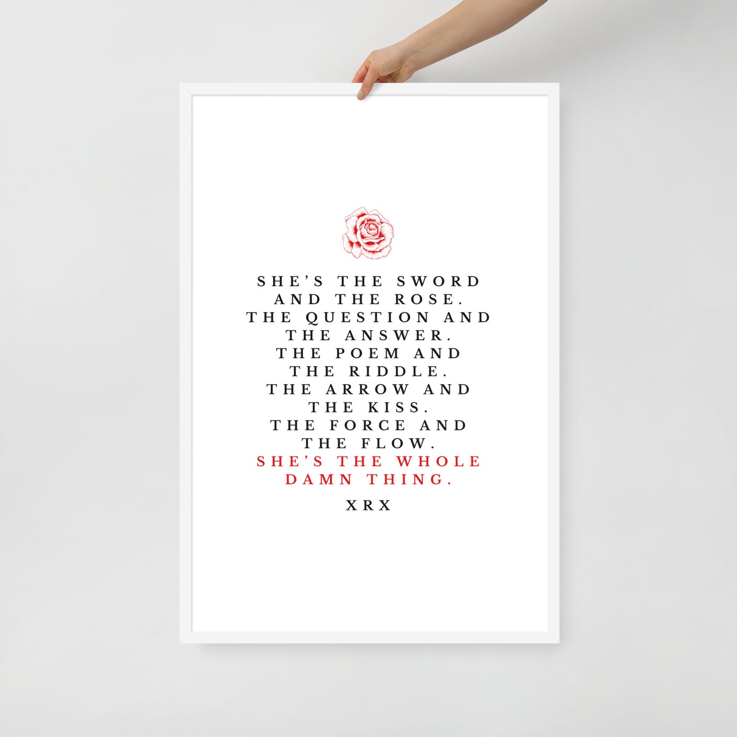 The Whole Damn Thing Framed Poster