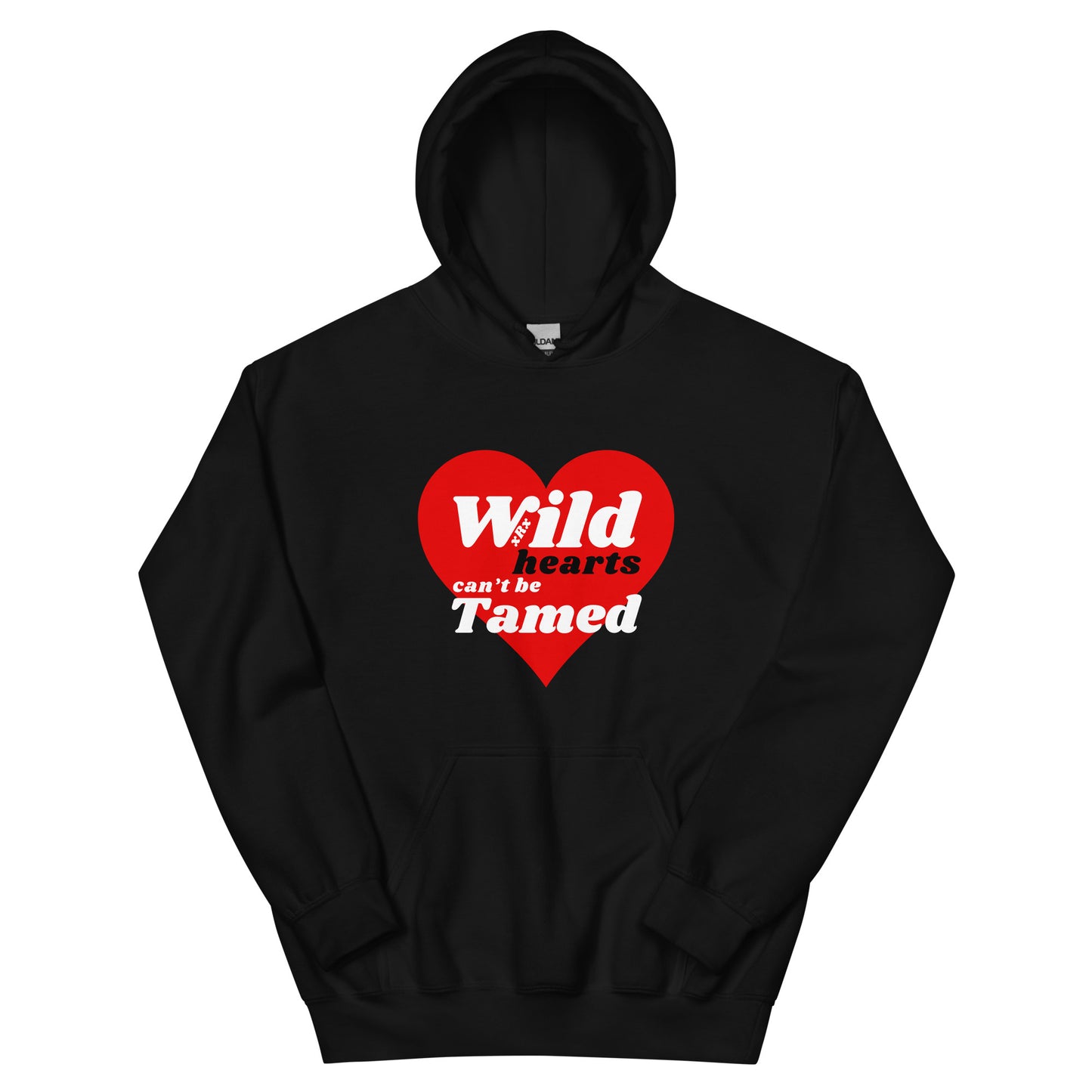 Wild Hearts Unisex Hoodie in BLACK