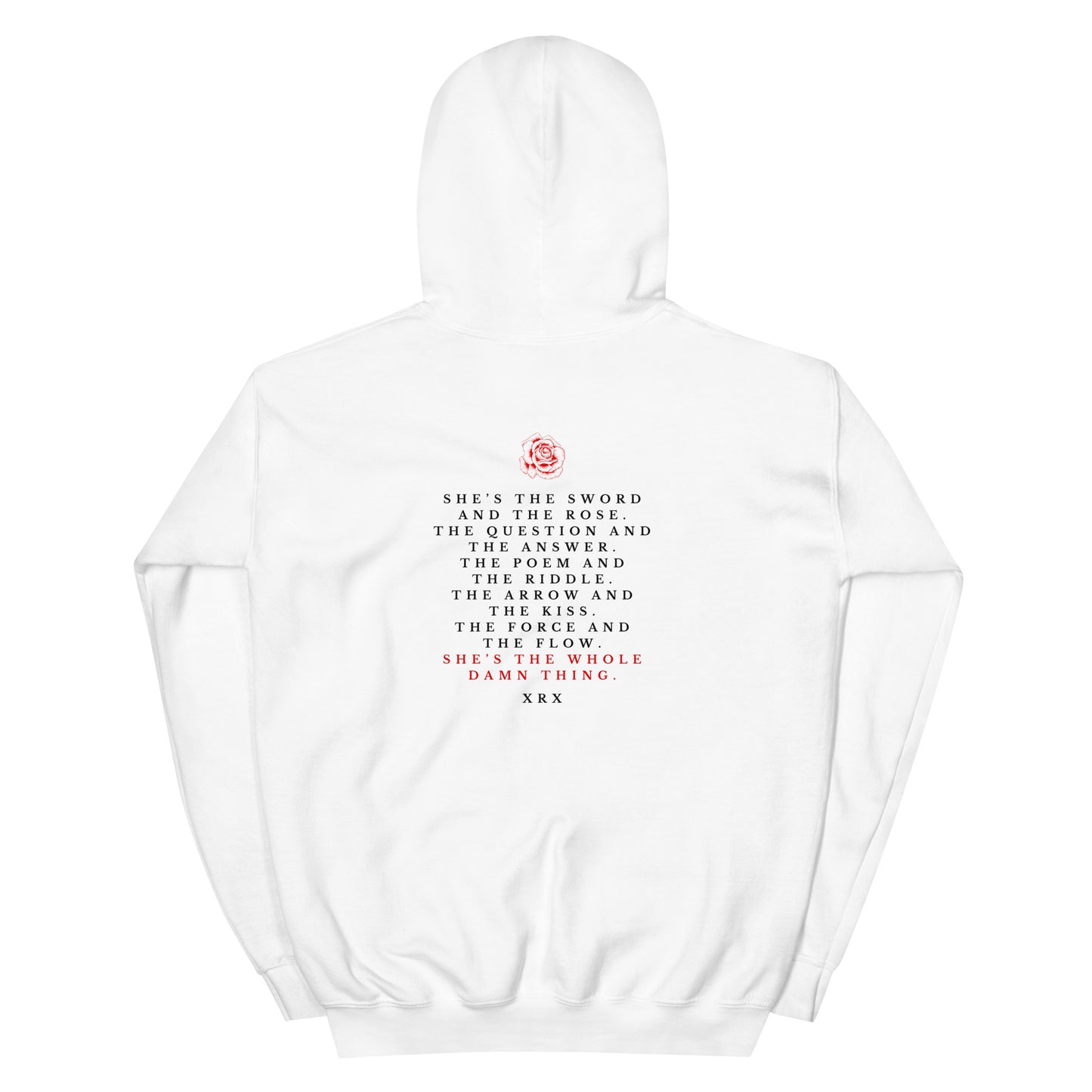 The Whole Damn Thing Unisex Hoodie in WHITE